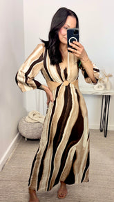 Vestido Cut Out Mocca